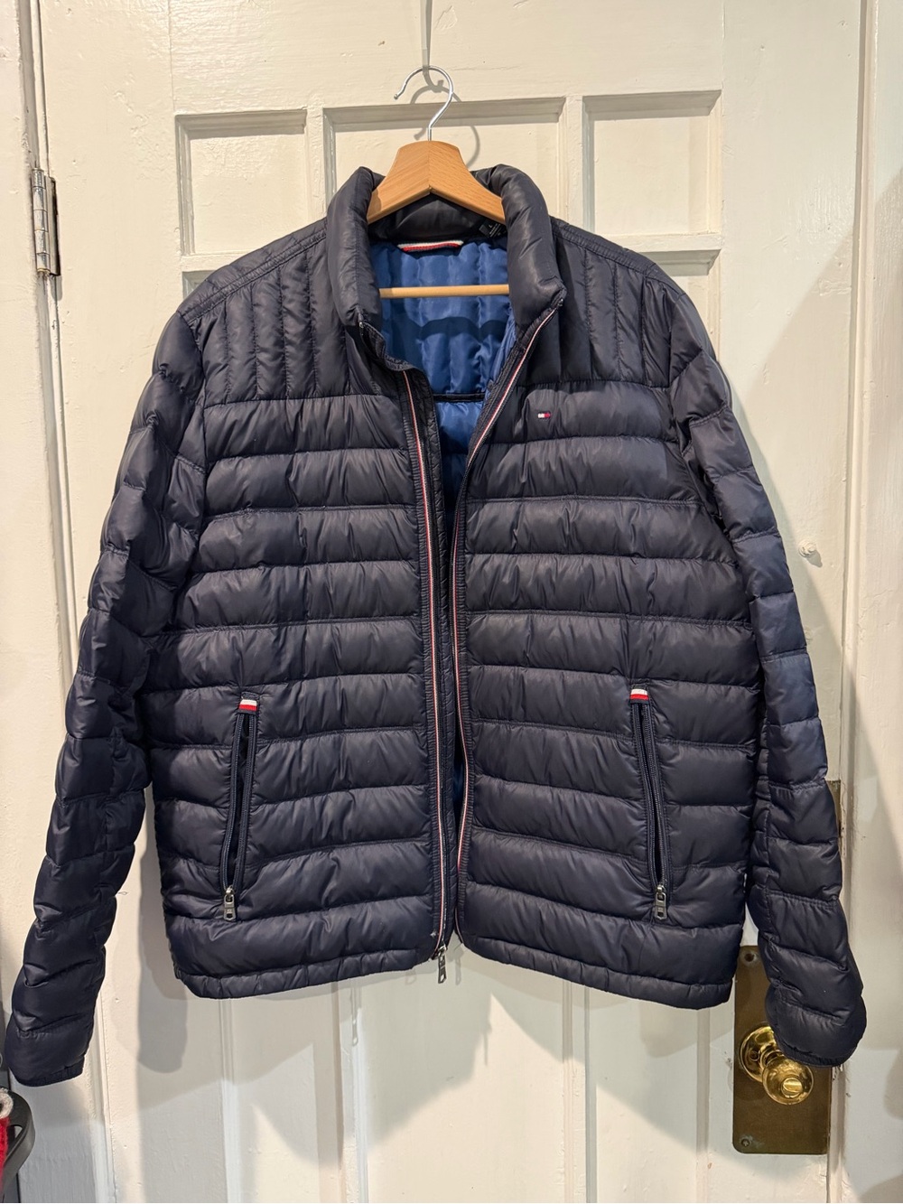 Tommy Hilfiger Men’s Navy Quilted Puffer Jacket